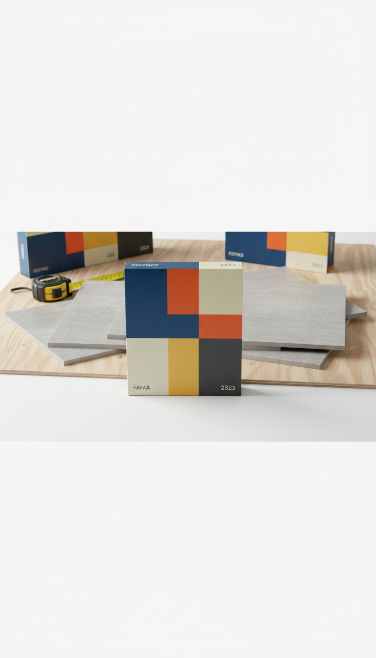Porcelain Floor Tile Pack, Matte Finish